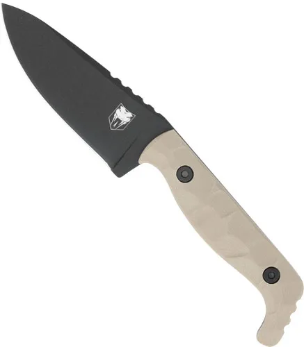 CobraTec CTKPTAN KingPin EDC 4" D2 Steel Drop Point Blade G10 Handle - View 2