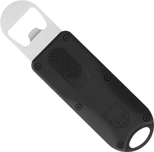 CobraTec Knives CBT OTF Bottle Opener, Black CTOTFBOBLK - View 2