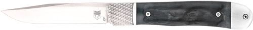 CobraTec Knives Trapper CTTHRBLK 3.12 In D2 Steel Hidden Release - View 2