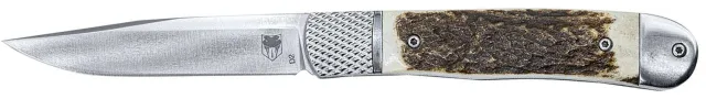 CobraTec CTTHRSTG Trapper 3.12" D2 Steel Blade Stag Handle Knife - View 2