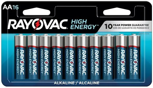 Rayovac 81516LT03 AA Alkaline Batteries 1.5V 2700mAh (16 Pack) - View 2