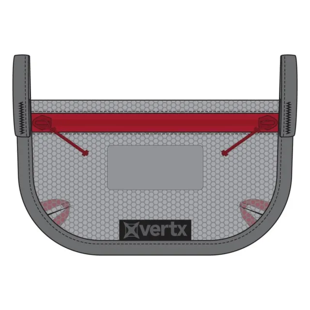 Vertx VTX5195AGYNA Overflow Pouch 2-Pack, Small, White/Red, Nylon Mesh - View 2