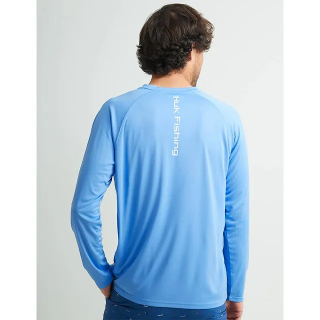 Huk Vented Pursuit Long Sleeve Shirt Marolina Blue S - View 2