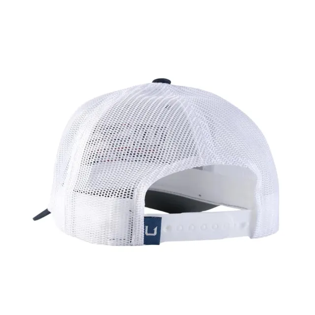 Huk Trophy Flag Trucker Hat Naval Academy H3000470-413-1 - View 2