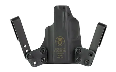BlackPoint Tactical Mini Wing IWB Holster Sig P365 X-Macro Right Hand Black - View 3