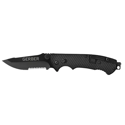 Gerber Hinderer CLS Knife - Oversized Thumb Stud, Punch, Safety Hook Cutter, Lanyard Hole - View 2