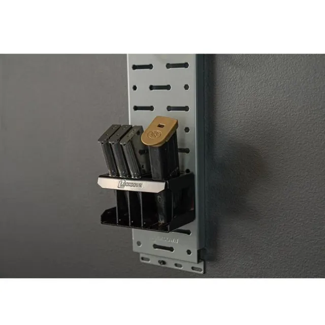 Lockdown 1215348 Securewall Handgun Kit Black/Silver Holds 2 Handguns - View 2