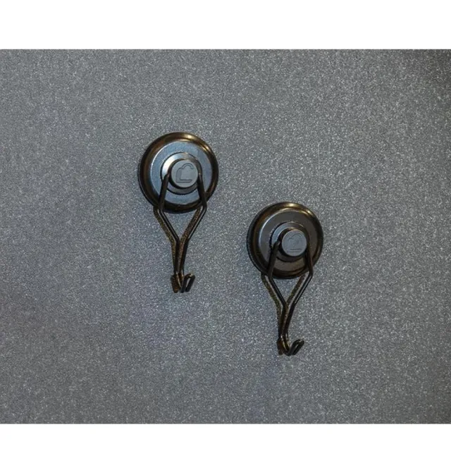 Lockdown Magnetic Hook 2 Pack Black Steel 20 lbs Capacity 1215354 - View 2