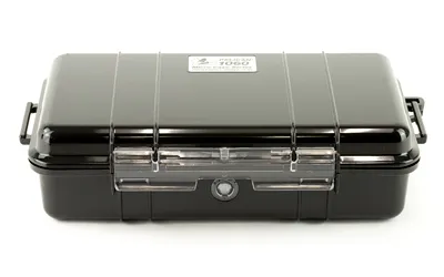 Pelican 1060 Case Black Lid Hard Case with Rubber Liner and Stainless Steel Hardware - View 2