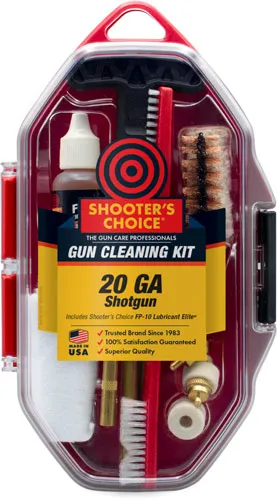 Shooter's Choice SRS20 20 Gauge Cleaning Kit Red Plastic Case - View 2
