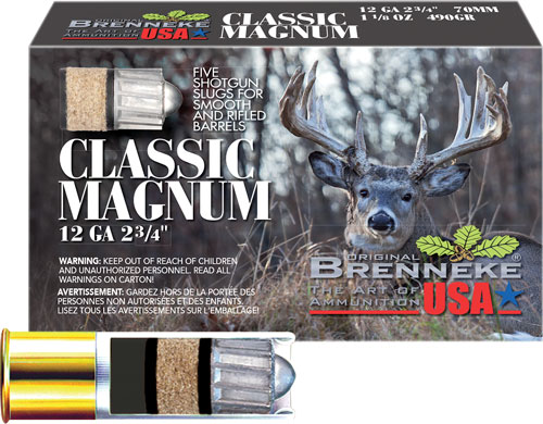 Brenneke Classic Magnum Slugs 12 ga. 2 3/4 in 1 1/8 oz. 5 rd. - View 2