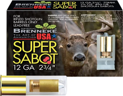 Brenneke SuperSabot SL-122SUS 12 Gauge 2.75 In 1-1/8 oz Slug - View 2