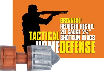 Brenneke Tactical Home Defense Slugs 20 ga. 2 3/4 in. 3/4 oz. 5 rd. - View 2