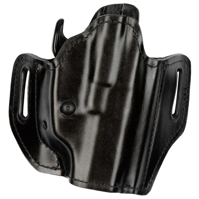 Bianchi 52831 Allusion Assent Pro-Fit OWB Size 13b Black Leather Belt Slide Holster - Glock 19/Ruger Security-9/FN FNS 9mm/40/H&K P30/USP 9/40/VP9/HK 45C/S&W 5906TSW/Walther P99/PPQ/PPS - View 2