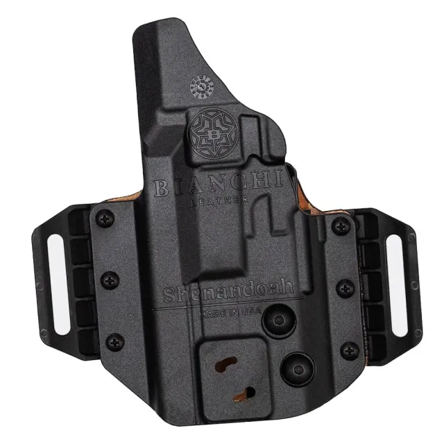 Bianchi SHENANDOAH IWB/OWB Convertible Leather Holster RH-Tan for S&W Shield - View 2