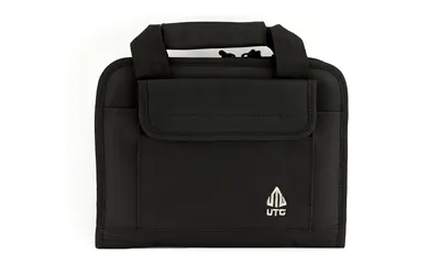 UTG PVC-PC01B Deluxe Single Pistol Case Black, 1680D Polyester, 11"x8" - View 2