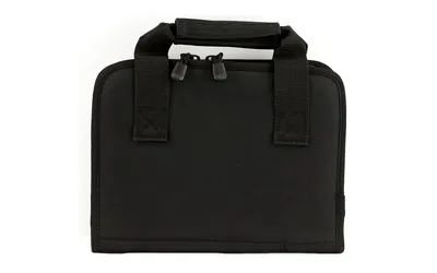 UTG PVC-PC01B Deluxe Single Pistol Case Black, 1680D Polyester, 11"x8" - View 3