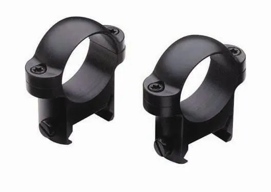 Burris Zee Rings High Height 1" Tube Diameter .89" Steel Gloss Black 420082 - View 2