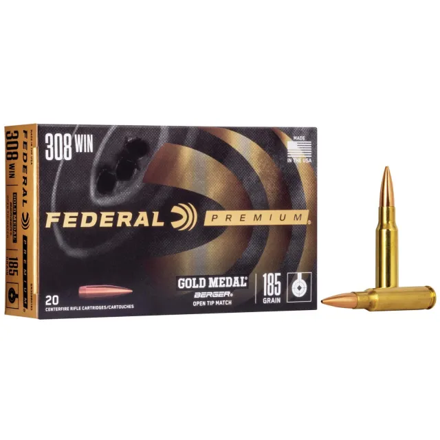Federal GM308BH185 308 Win 185 Gr Berger OTM 20 Rounds Match Ammo - View 2