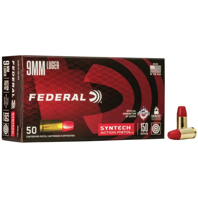Federal AE9SJAP1 9mm Luger 150gr Total Synthetic Jacket 4in 50rd - View 2
