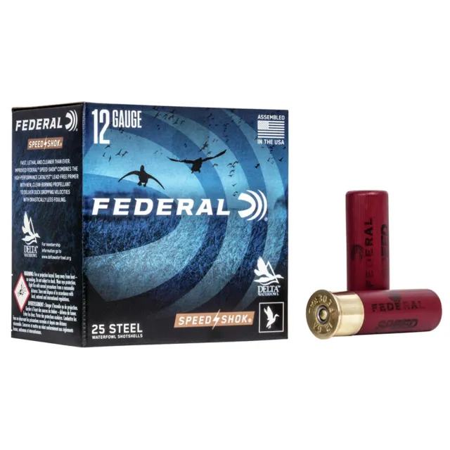 Federal WF142BB Speed-Shok 12 Gauge 3 in 1 1/4 oz BB Steel Shot 25 Rounds - View 2