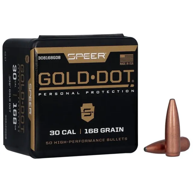 Speer 308168GD Gold Dot 30Cal 168gr Soft Point 50/Box - View 2