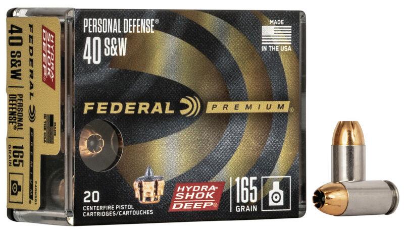 Federal P40HSD1 Premium 40 S&W 165gr Hydra-Shok Deep 20 Rounds - View 2