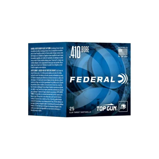 Federal TGS412148 Top Gun 410 Gauge 2.5" 1/2oz 8 Shot 25/Box - View 2