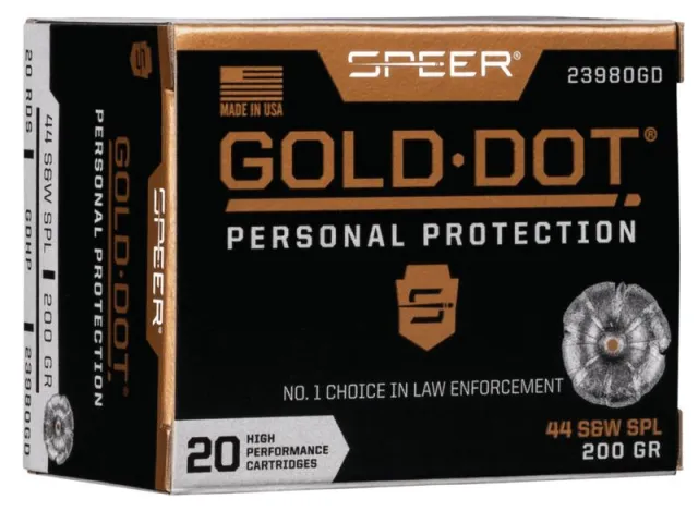 Speer 23980GD 44 S&W Special 200 Grain Hollow Point 20 Rounds Box - View 2