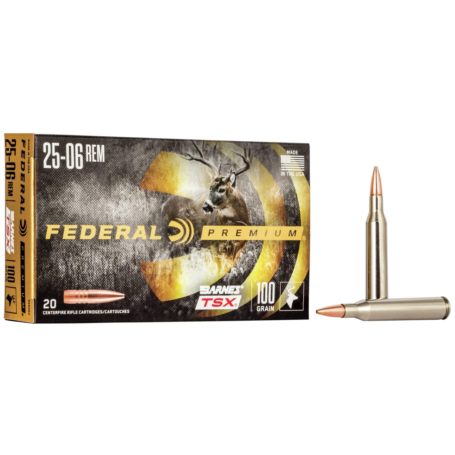 Federal Premium P2506H 25-06 Rem 100gr Barnes TSX 20 Rounds - View 2