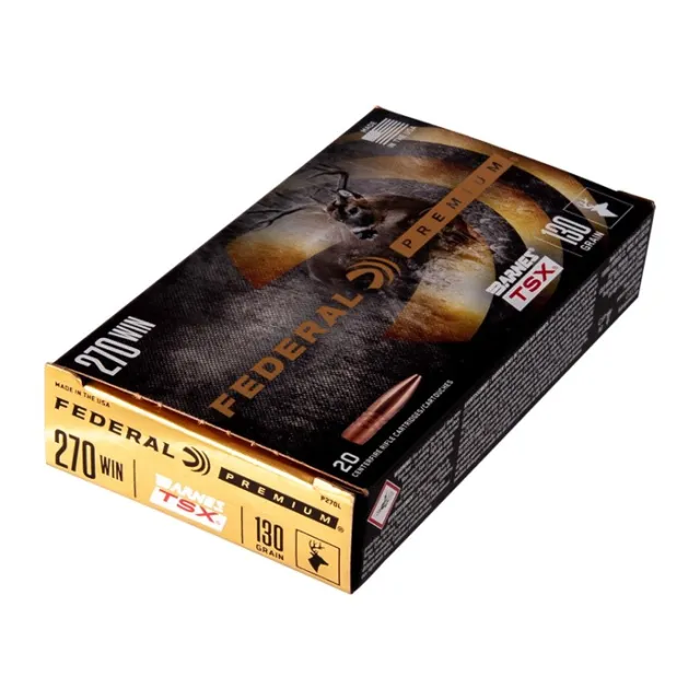 Federal Premium Ammunition P270L 270 Win 130gr Barnes TSX 20 Rounds - View 2