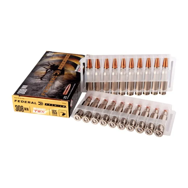 Federal P308H Premium .308 Win 165gr Barnes TSX 20 Rounds - View 4