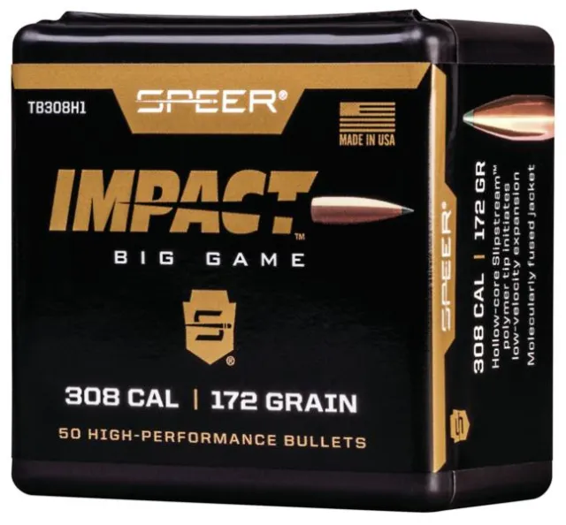 Speer TB308H1 Impact 30 Cal 172gr Polymer Tip Bullets 50ct - View 2