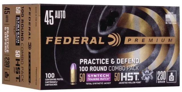 Federal Premium HST JHP/Syntech TSJ 45 Auto 230gr 100 Rounds - View 2