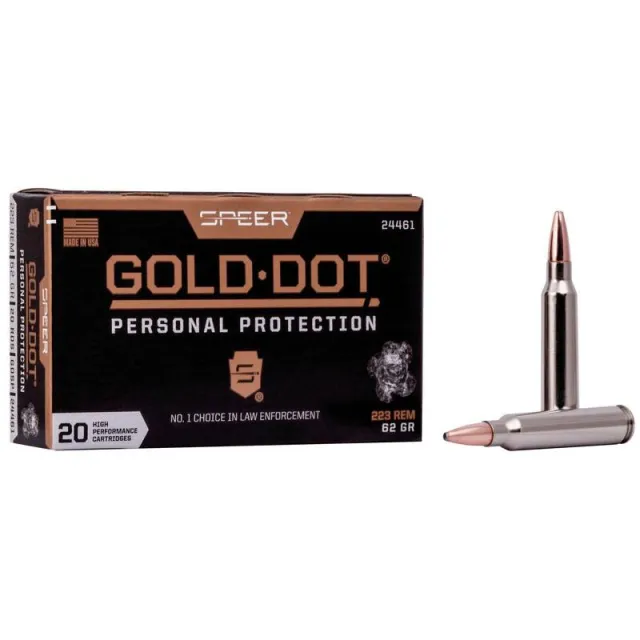 Federal Premium Ammunition Gold Dot 223 Rem 62gr Soft Point 20 Rounds - View 2