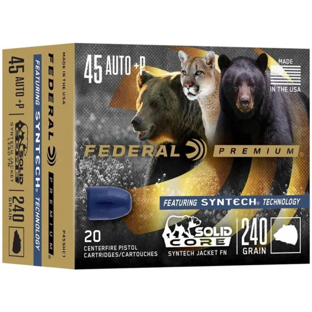Federal Premium Ammunition Syntech P45SHC1 45 Auto 240gr 20 Rounds - View 2