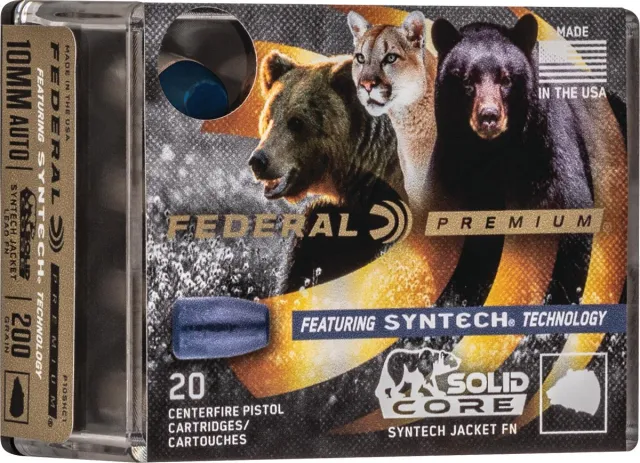 Federal P10SHC1 10mm Auto 200gr Solid Core 5in Polymer 20 Rounds - View 2