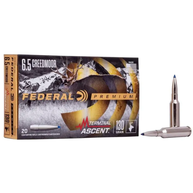 Federal P65CRDTA1 6.5 Creedmoor 130 Grain 20 Rounds Bonded Ammo - View 2