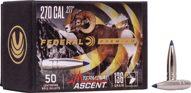 Federal Premium Terminal Ascent PB277TA1 .277 136gr Bullets 50/Box - View 2