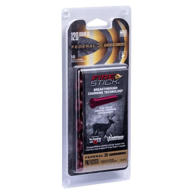 Federal Premium FireStick 50 Cal 120 GR 10-Pack PMZFS120T8 - View 2