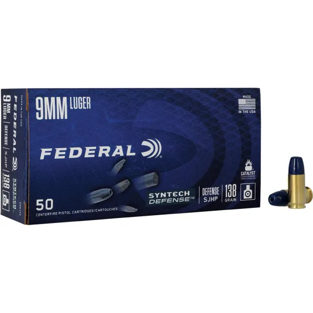 Federal S9SJT2 9mm Luger 138gr Segmented Hollow Point 50 Rounds Box - View 2