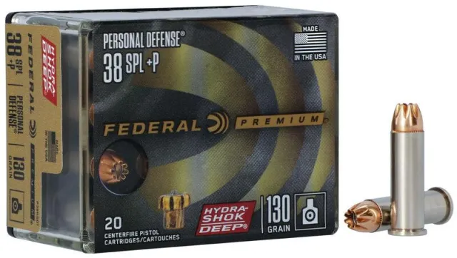 Federal Premium Hydra-Shok Deep 38 Special +P 130 Grain JHP 20 Rounds - View 2