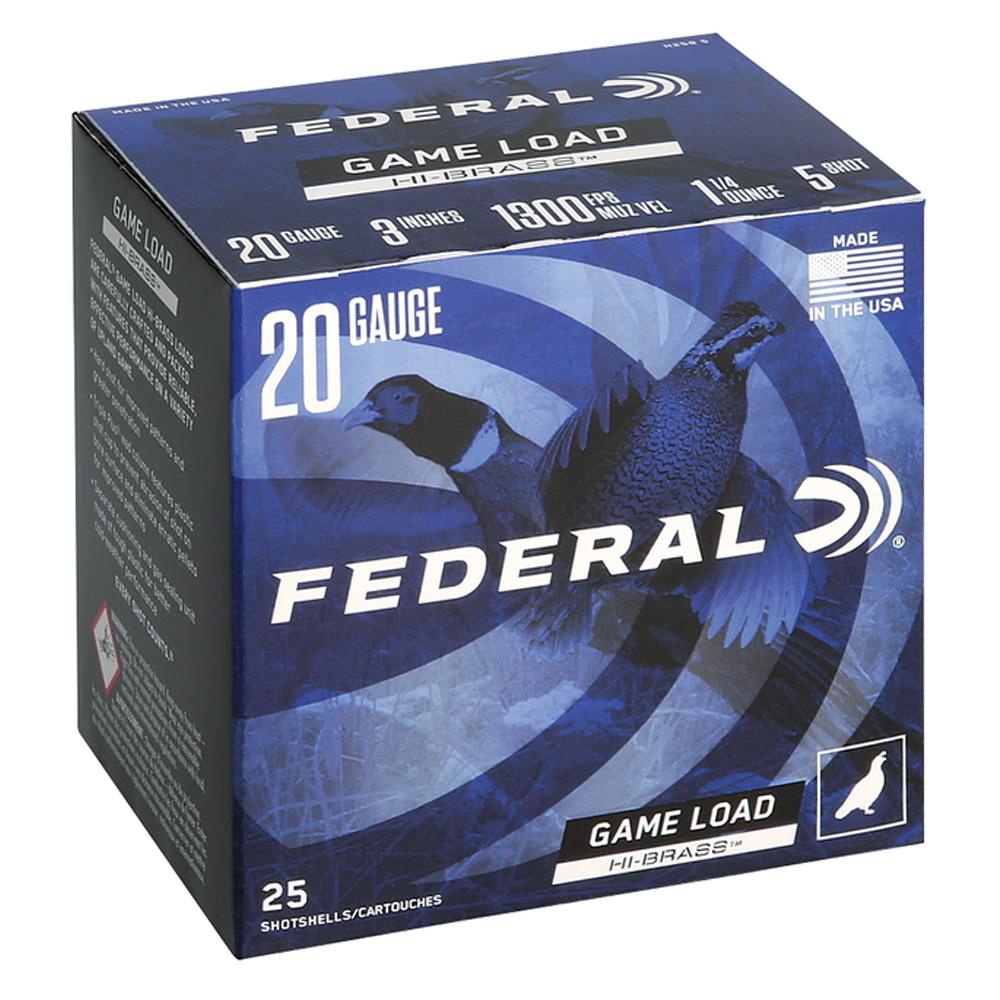 Federal Premium Game-Shok High Brass 20 Gauge 3 In H2585 - View 2