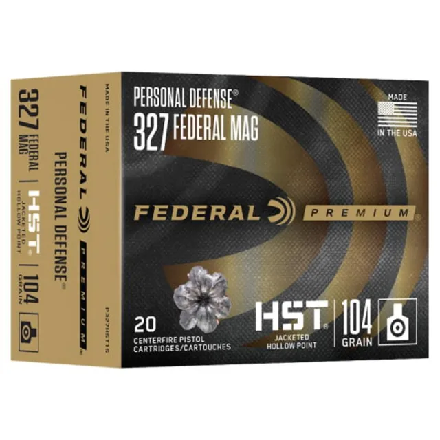 Federal P327HST1S 327 Federal Magnum 104 Grain HST 4 in Brass 20 Rounds - View 2