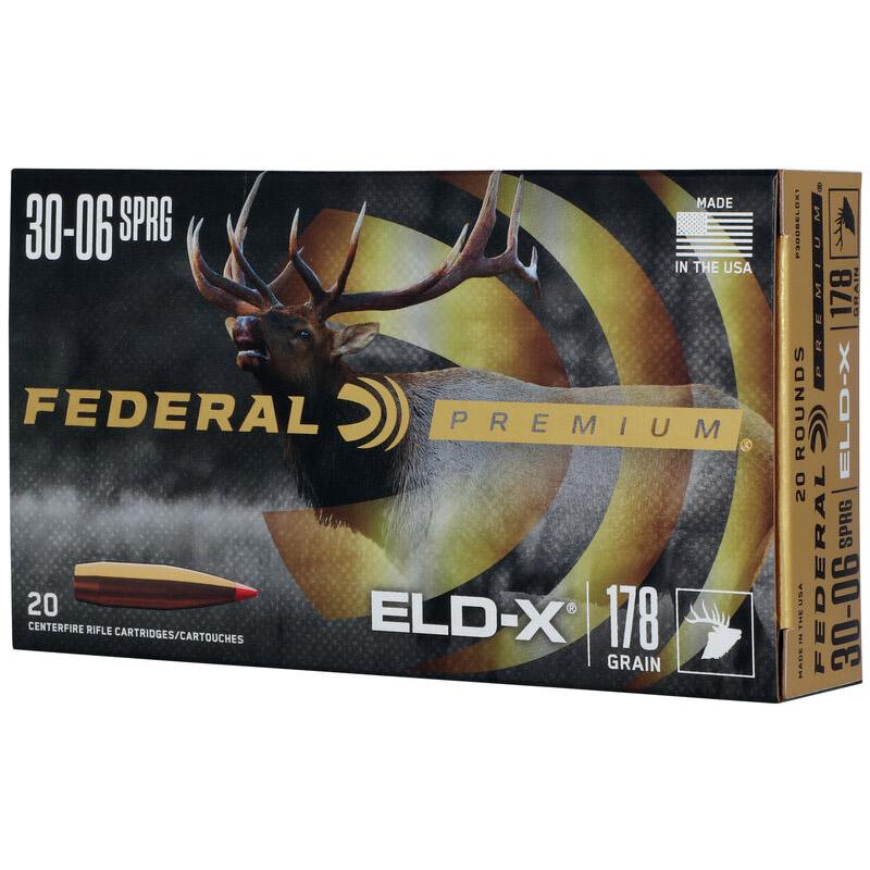 Federal Premium P3006ELDX1 30-06 Springfield 178 Grain Ammo 20 Rounds - View 2