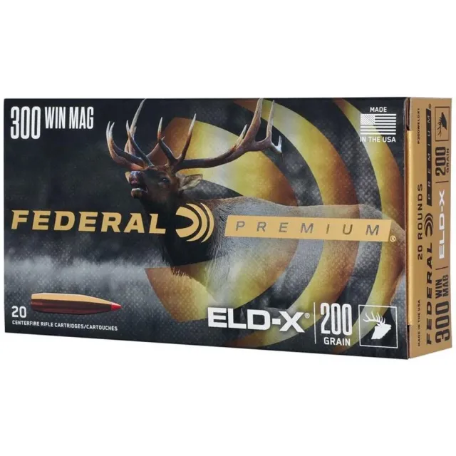 Federal Premium P300Weldx1 .300 Win Mag 200 Gr Hornady Eld-X 20 Rounds - View 2