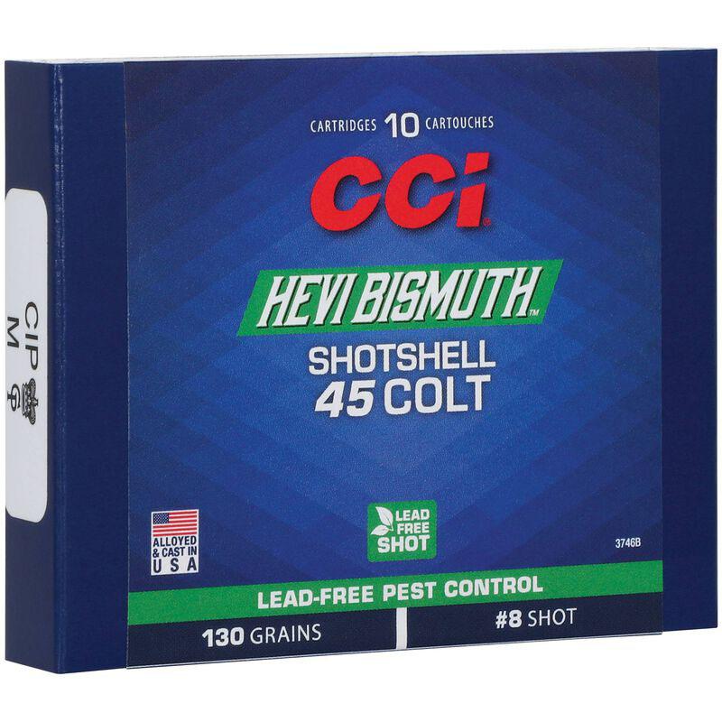 CCI HEVI-Bismuth 3746B 45 Colt 130gr #8 Shot Shotshell 10/Box - View 2
