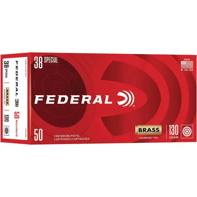 Federal C38130A Champion 38 Special 130gr FMJ 50/Box - View 2