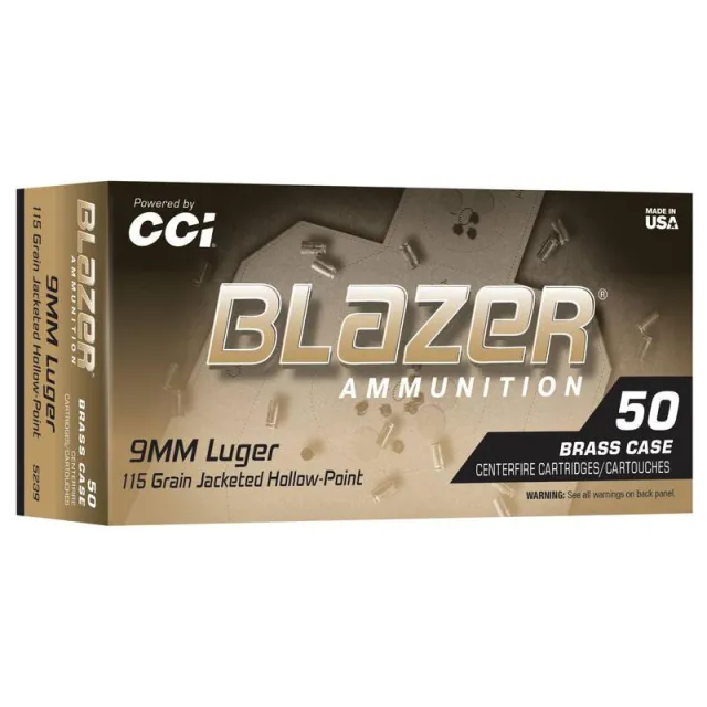 CCI 5239 Blazer Handgun 9mm 115Gr Jacketed Hollow - View 2