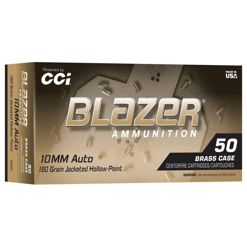 CCI 5251 Blazer 10mm 180gr JHP Handgun Ammo 50/Box - View 2